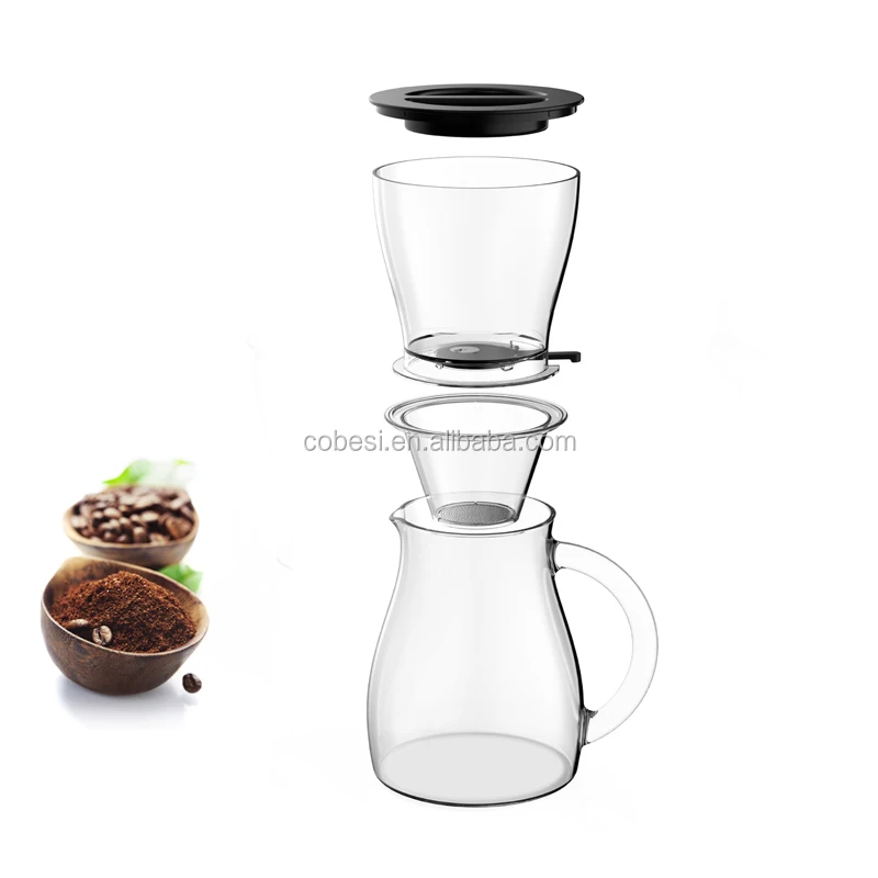 1.4L Hand Made Quick Glass Cold Brew Coffee Maker For Espresso