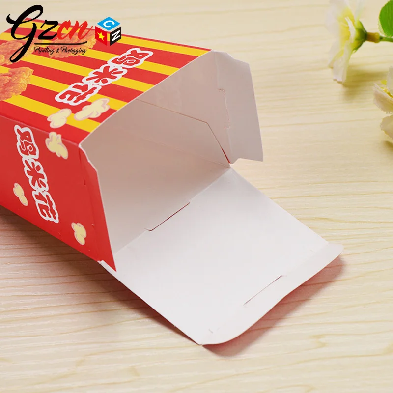 Customize Printing food packing Packaging Fried Popcorn chicken paper box