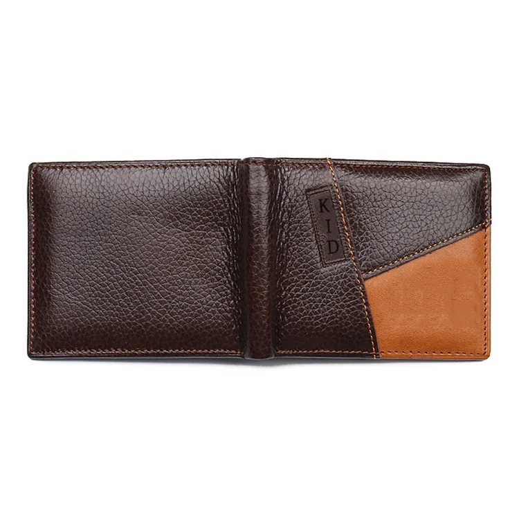 Soft grain leather slim men wallet distributor