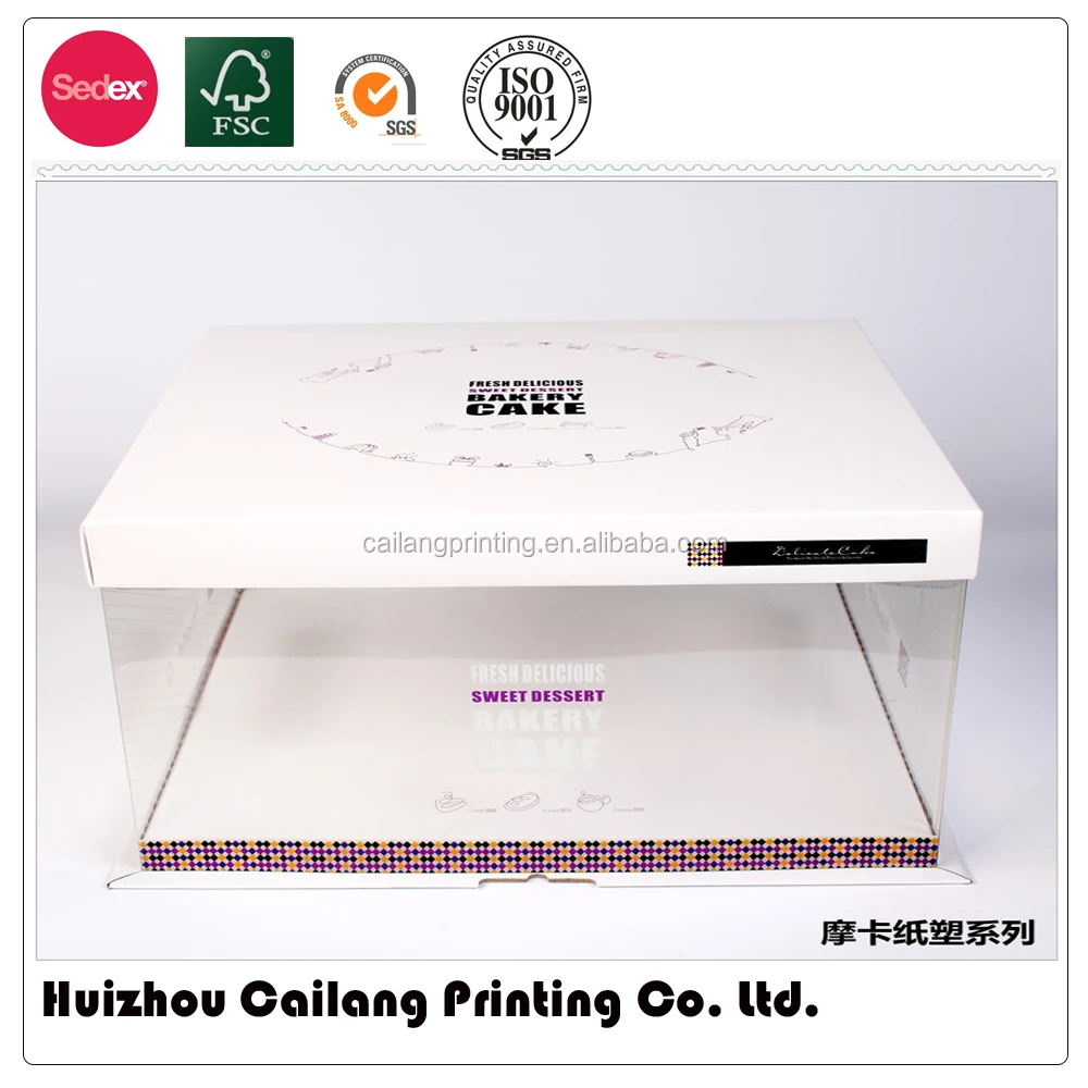 20 years professional big cake paper box| cake slice packaging manufacturer