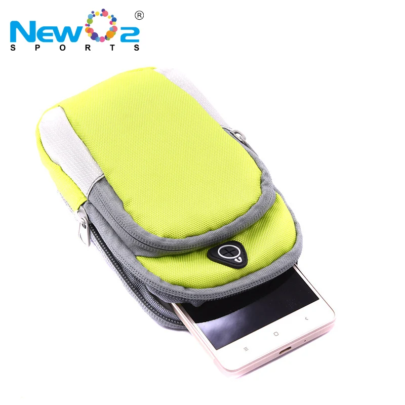 Nylon Double Zippered Pockets Hot Design Cycling Mobile Phone Case Armbag Running Arm Bag Cellphone Sports arm phone bag