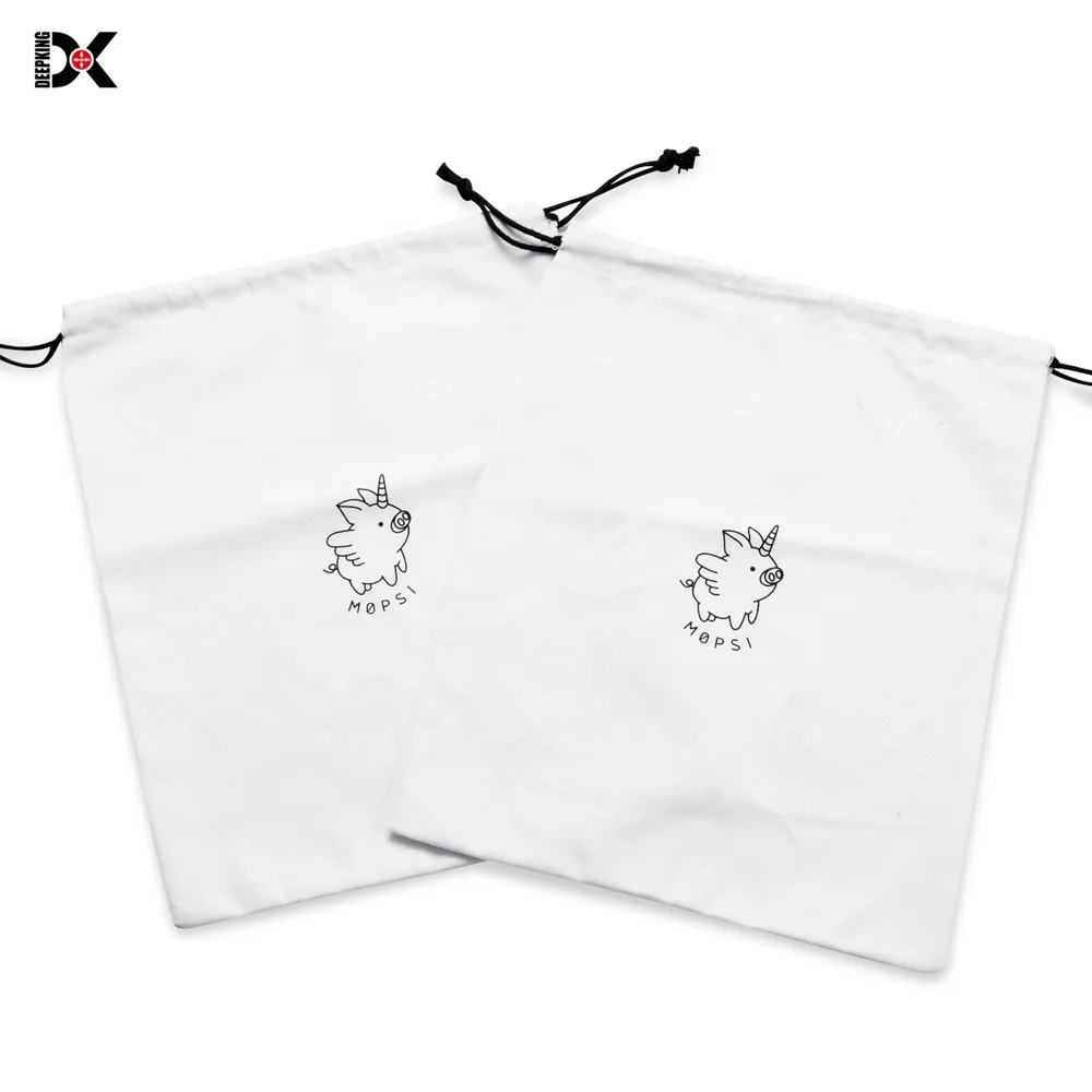 Deepking gift cloth bag drawstring cloth bags with custom printed logo