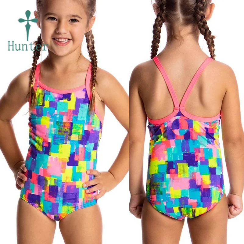 
Swimwear Manufacturer Summer Kids Children One Piece Bikini Swimsuit Slim Fit Girls Swimwear 