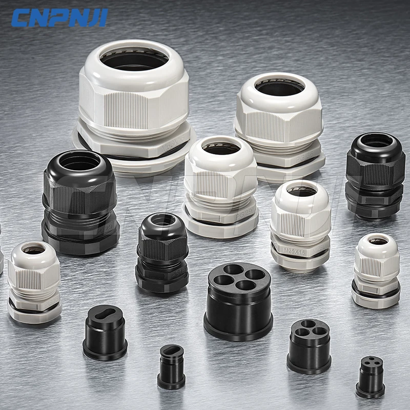 electric PG glands IP68 PP material Fiber Optic m30 cable gland  For Closure
