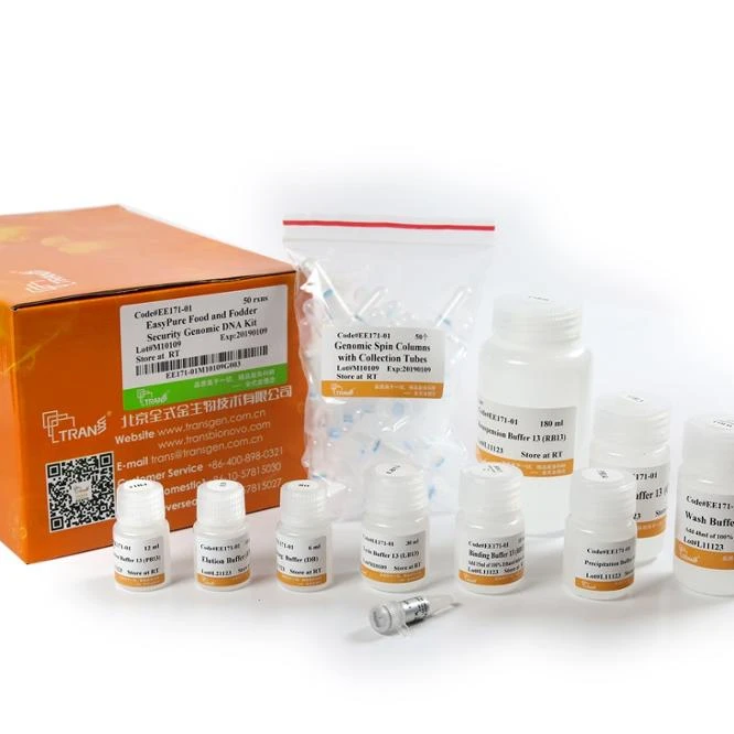 EasyPure Food and Fodder Security Genomic DNA Extraction Kit for Food/Animal Feed Quality and Safety Test Lab