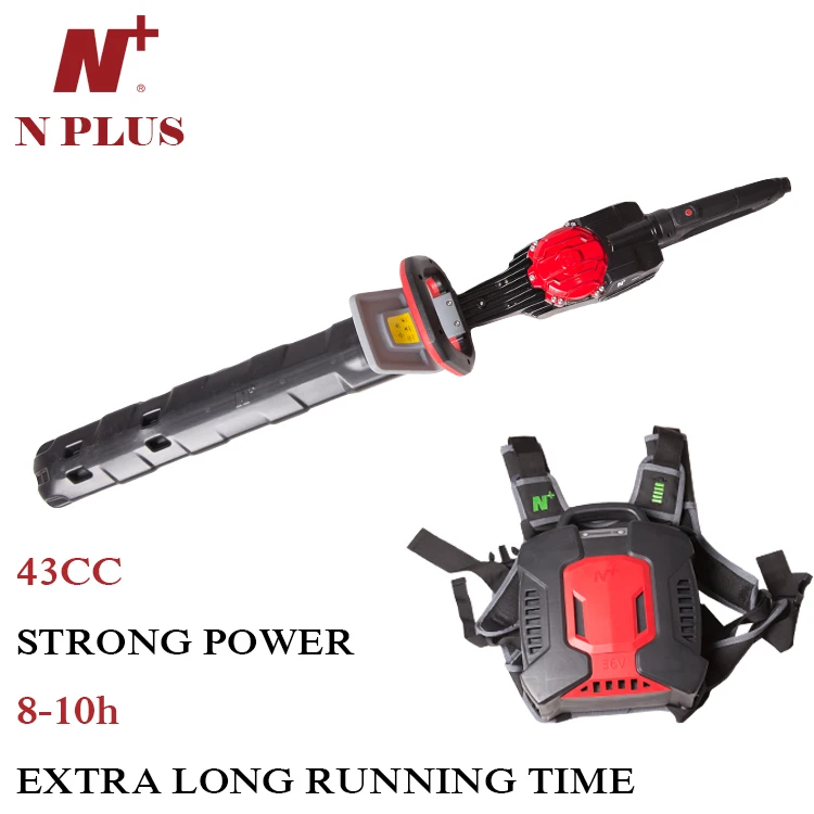 36v Li-ion - Dual Action Electric Cordless Electric Hedge Trimmer Long Handle Pruning Saw Electric Pruning Shears 2350RPM 17.4AH