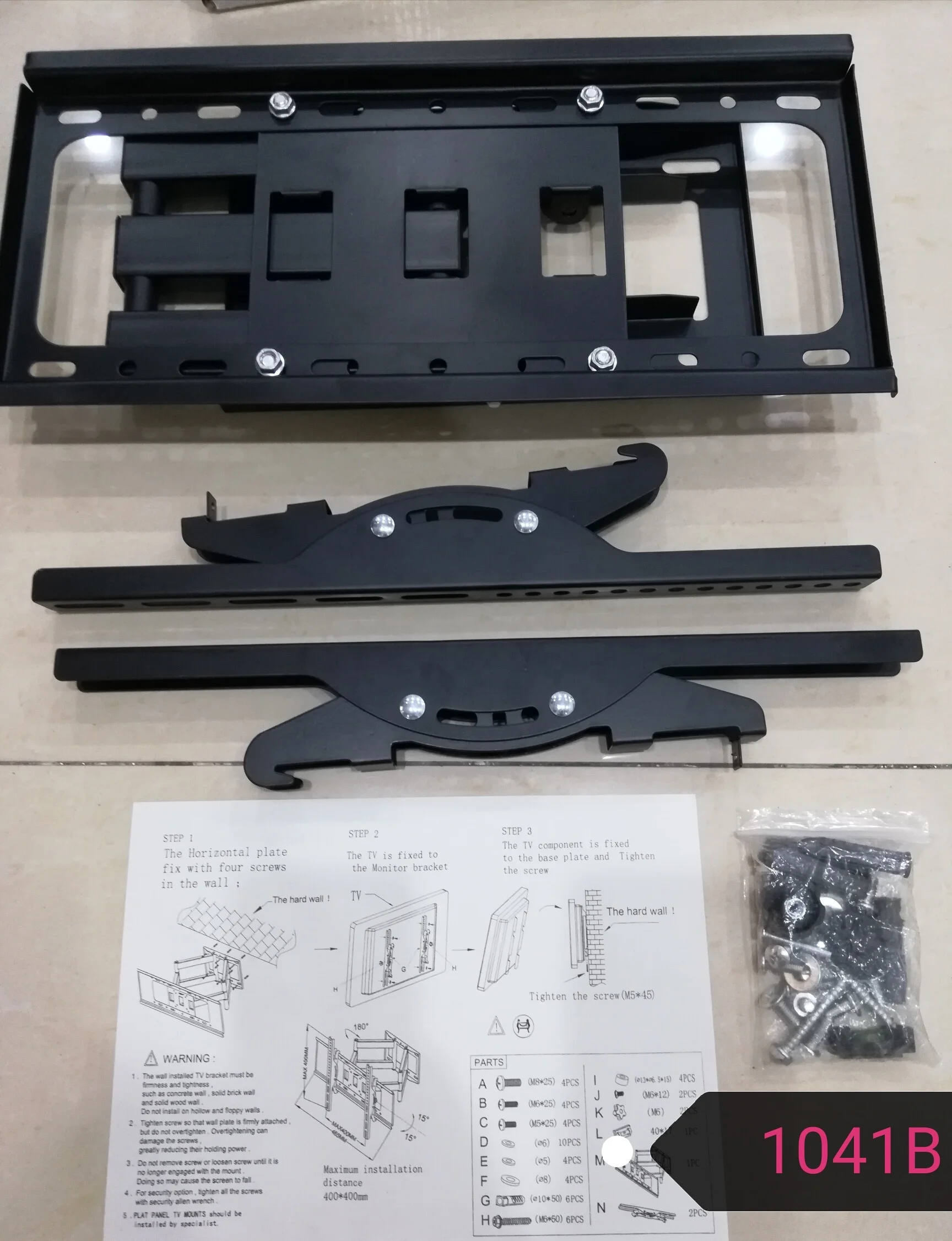 Наклонный кронштейн, подходит для ЖК-экранов HD 26-55 дюймов, шарнирное поворотное настенное крепление для телевизора с полным движением