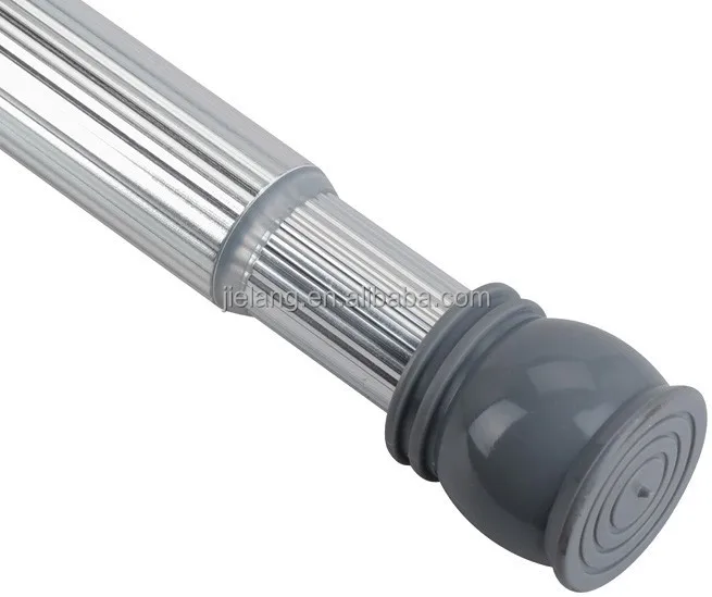 Extensible Aluminum with chrome color Interspring Shower Curtain Rod