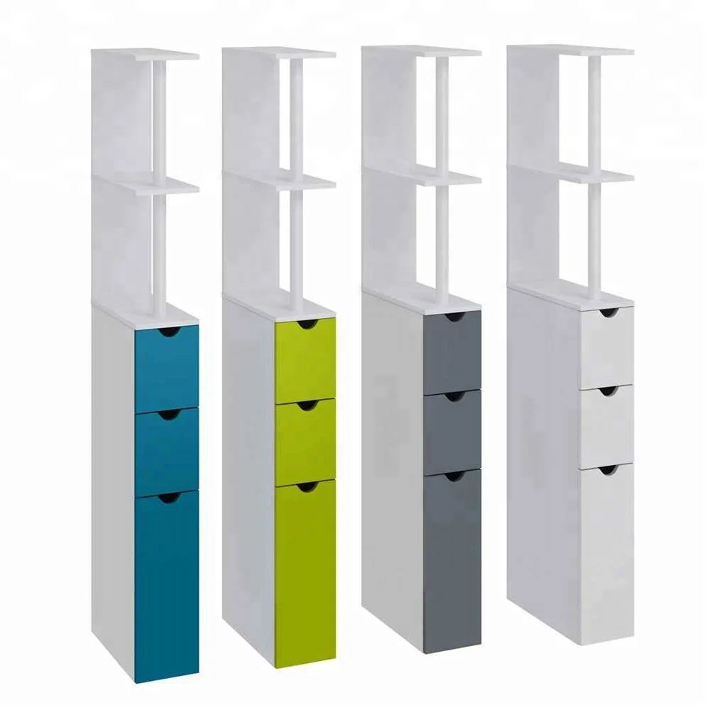 
wooden PB drawer and door bathroom space saver 