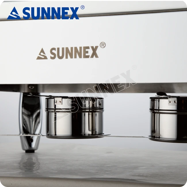 Sunnex New Style Food Warmer Chafing Pot Hotel Supply Tempered Glass Induction Chafing dish Chafers