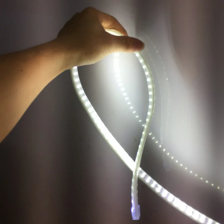 DC110v 220V 230V Светодиодные полосы света SMD2835 двухрядные 3 ряда водонепроницаемый 276 светодиодов/m гибкие светодиодные полосы, 100m для проекта