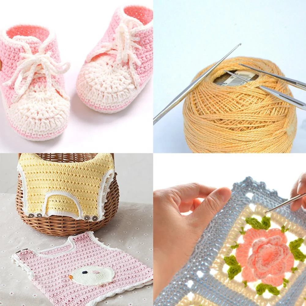 SKC 16PCS 0.5-2.1mm Weave Craft Needle Sweater Knitting Needle Crochet Hook