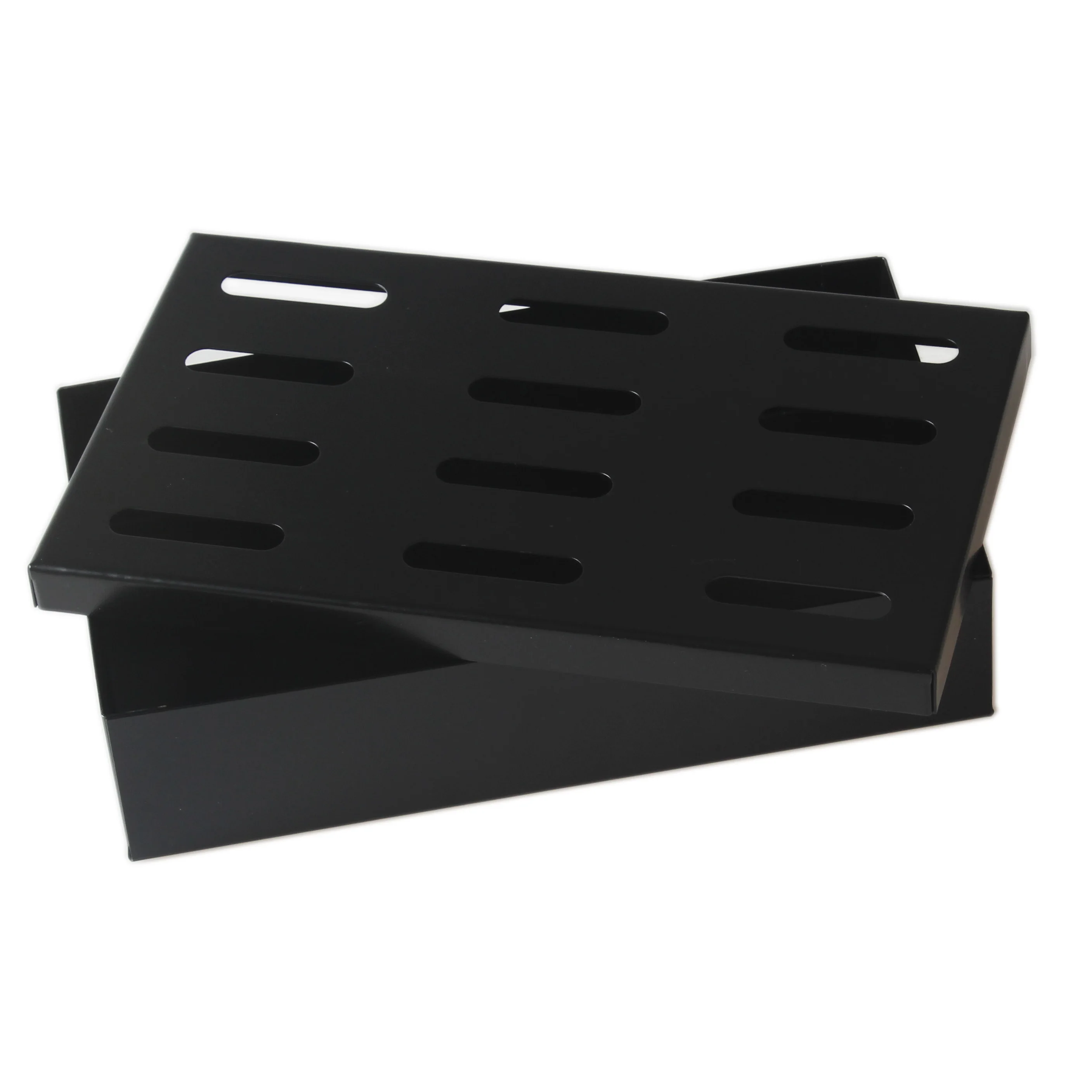 Black Colour Non Stick Coating Wood Chip Smoker Box Barbecue Grill Accessories