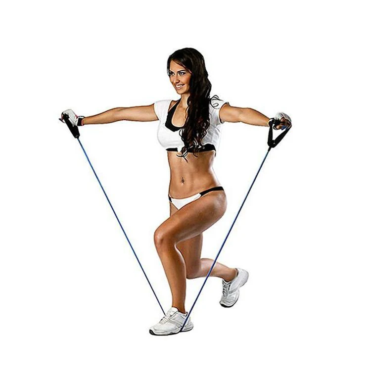 Single Resistance Band Exercise Tube With How To Use Exercise Resistance Bands