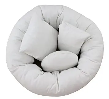 baby photography round pillow, newborn baby take picture pillow in the baskest