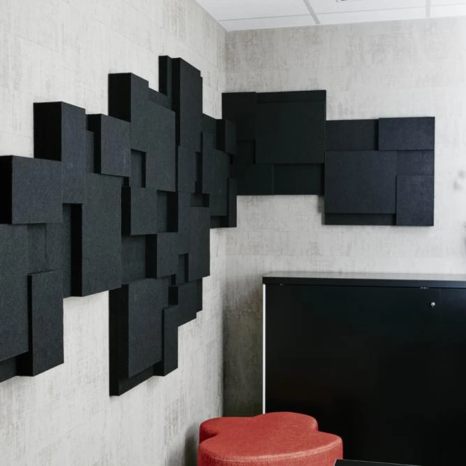 Attractive decorative fiberglass acoustic panels