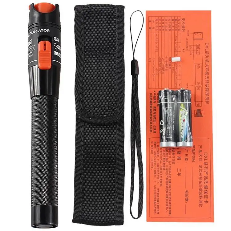 Mini red  pentype VFL 650nm fiber optic cable laser light source printer test pen 10MW or 12km  visual fault locator