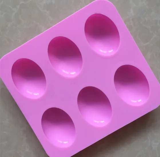 Nonstick Food Grade Half Sphere Cake Baking Molds 6 Cavities Semi Sphere Silicone Mold