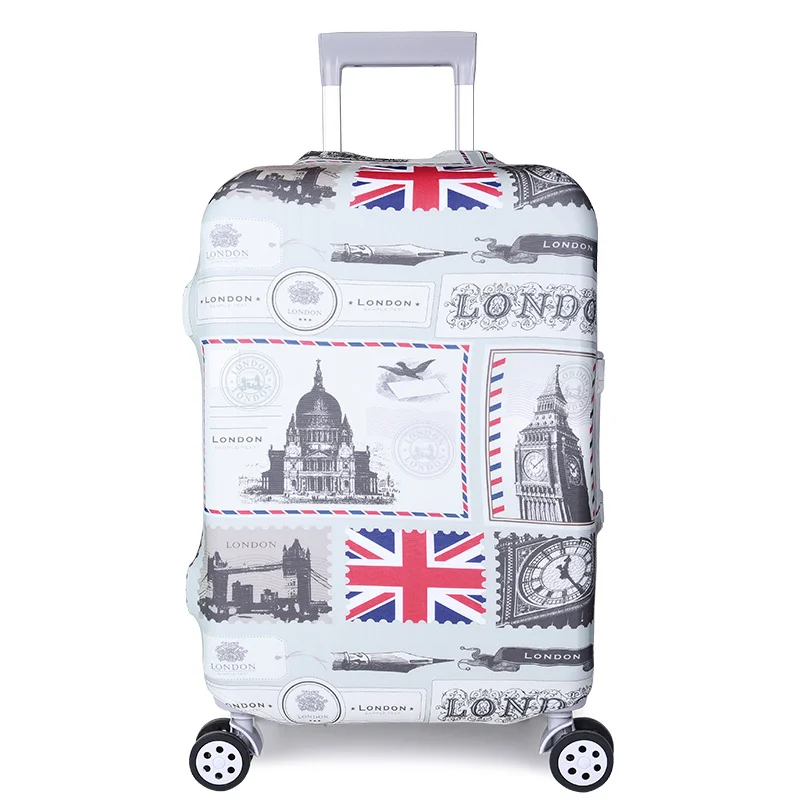 
Polyester Spandex Waterproof PVC Suitcase Protective Luggage Cover 