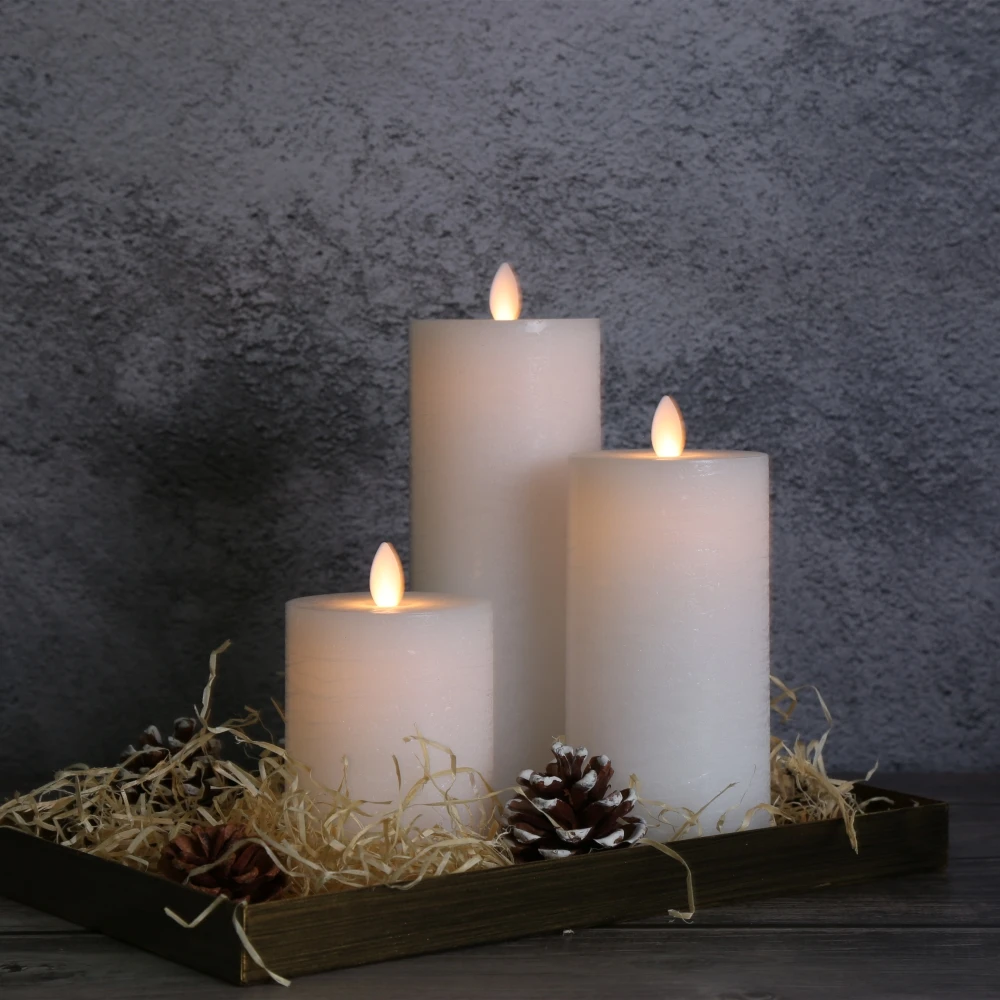 New products 2019 computer table led candle set colour changing led for real wax candles