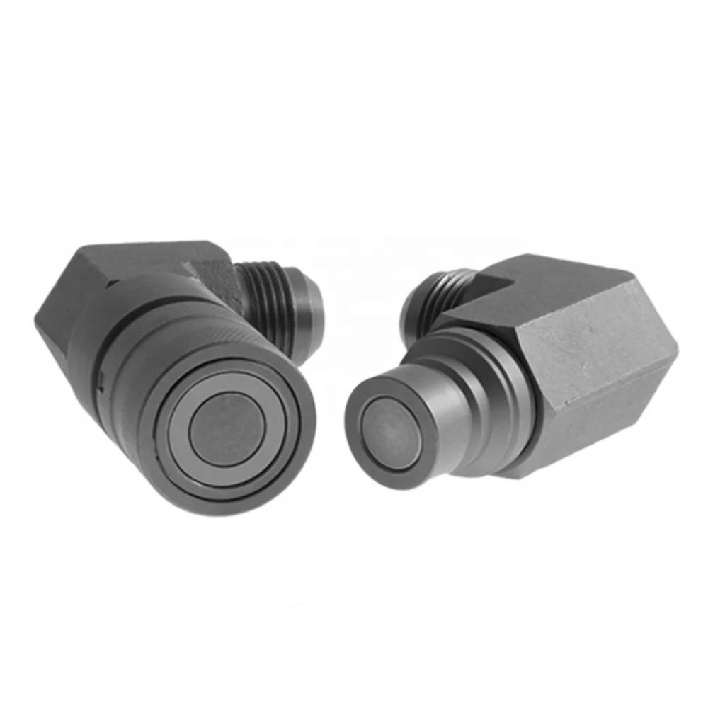 Индивидуальная плоская БЫСТРОРАЗЪЕМНАЯ муфта для JCB, DNP, 90 градусов