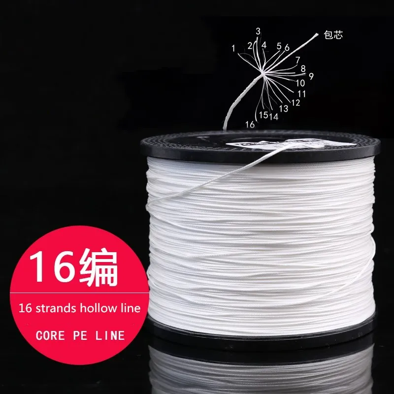 Оптовая продажа от производителя, 16 оплетенных рыболовных нитей, OEM полиэтиленовая плетеная леска