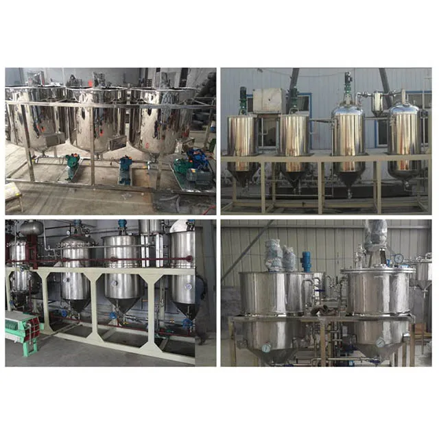 new technology Stainless steel groundnut mustard plam oil refining machine plant