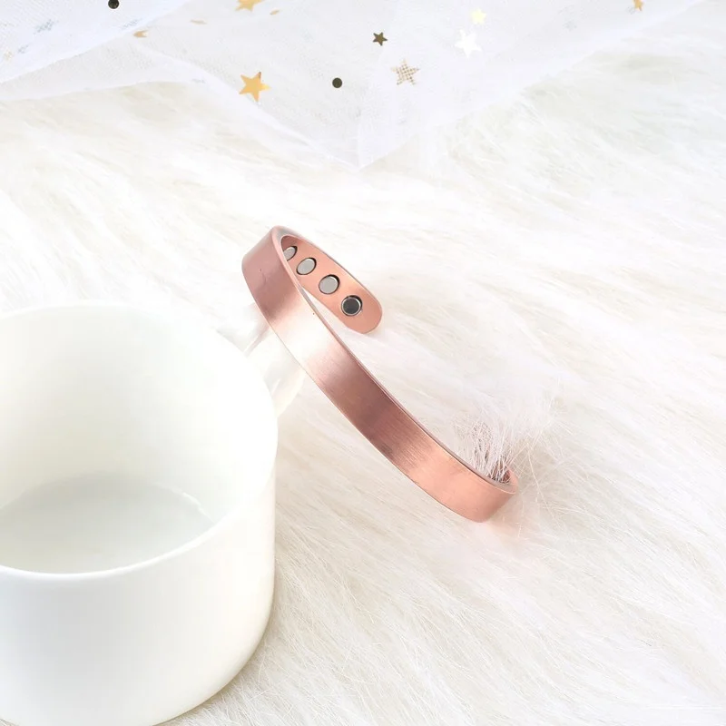 Wholesale custom big bio magnetic copper bracelet for men women