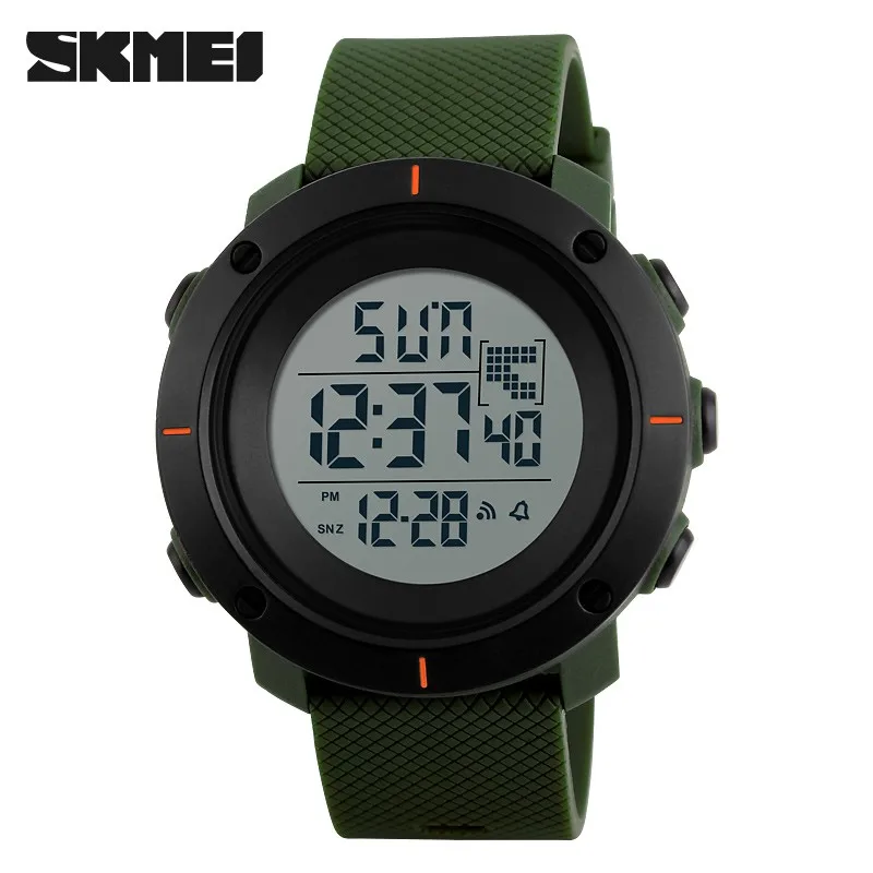 Multifunction Sports Watches Chronograph Digital Led Clock Double Time Waterproof Skmei Men Women Electronic Watch New