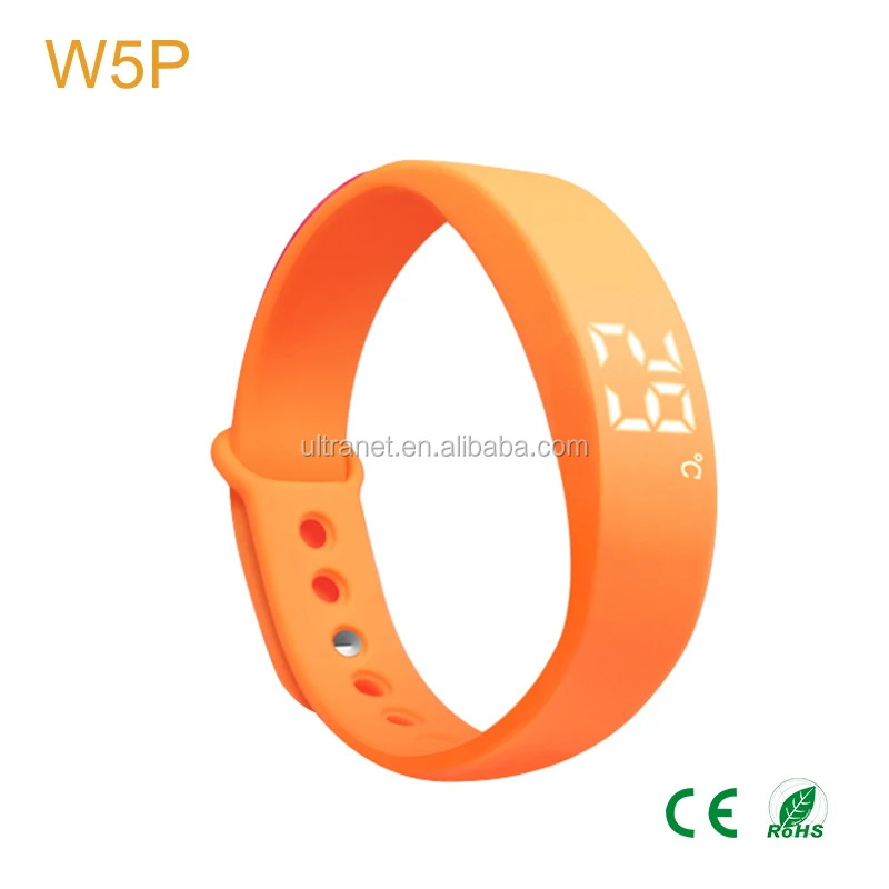 Custom logo watch waterproof 8 silent vibrating alarms smart bracelet digital led wrist watch for kids adult