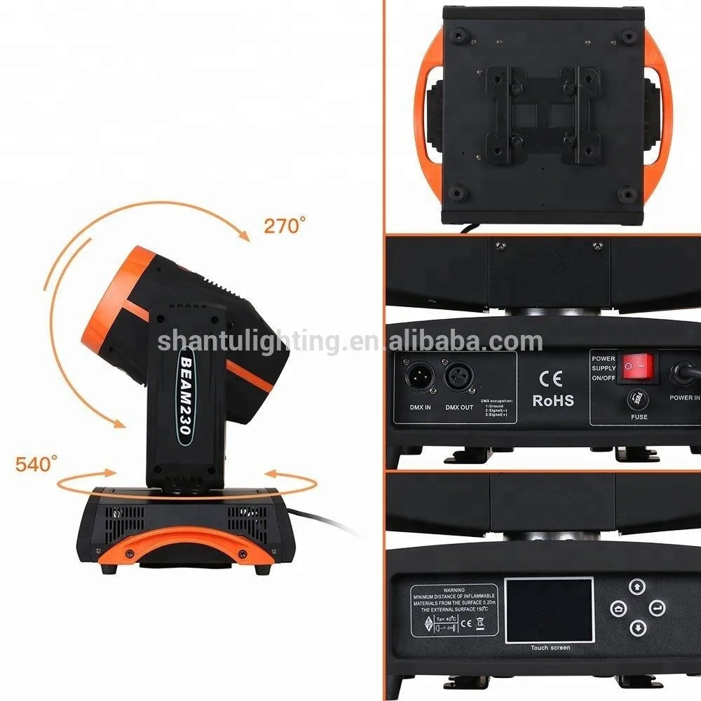 beam 230w sharpy 7r moving head lights 14colors