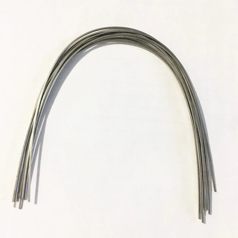 Dental Super Elastic Niti Ovoid Tapered Orthodontic Wires Dental Orthodontic Customized Sizes Niti Archwires