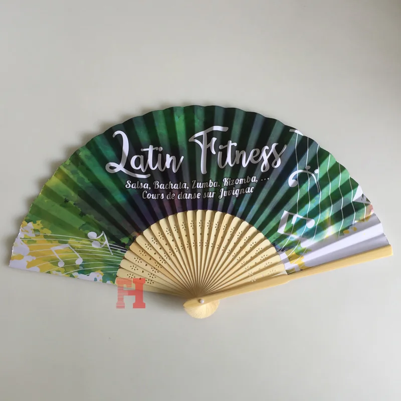 Китайские традиции, ручной складной бумажный веер для праздников с индивидуальным принтом