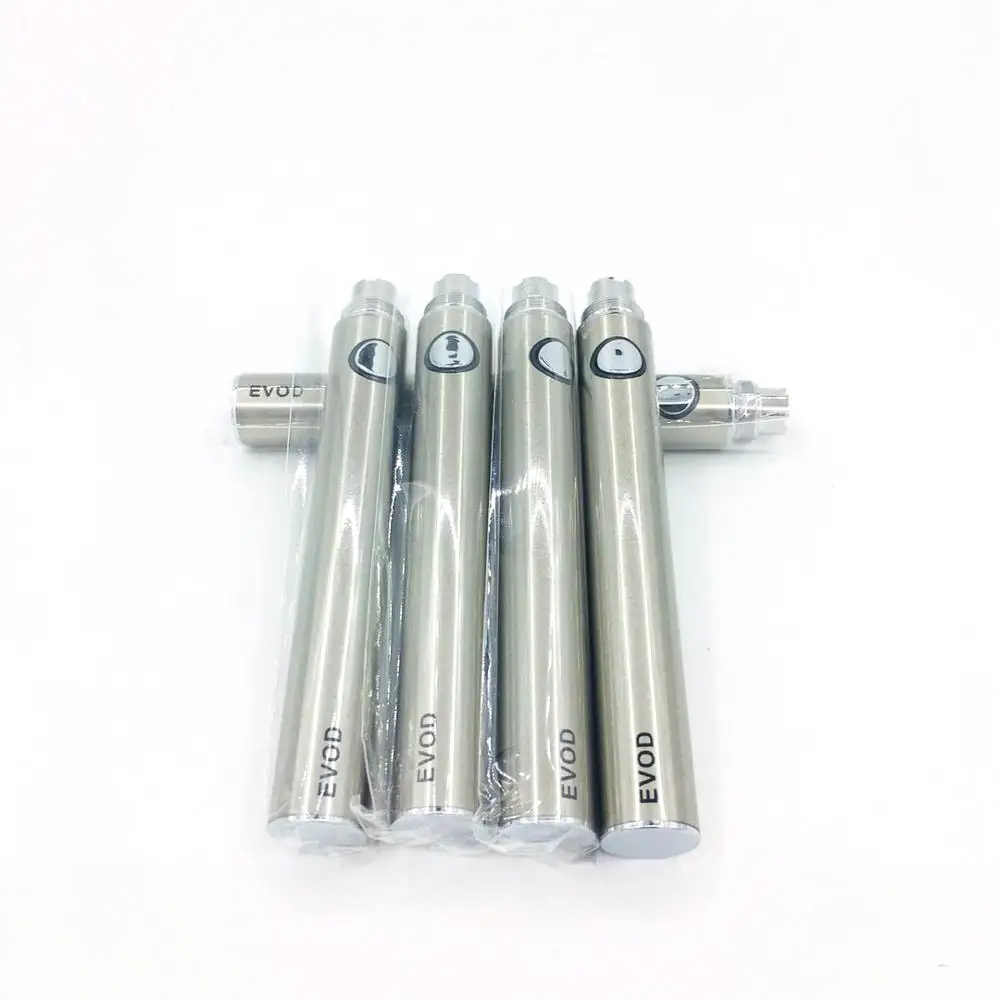 2019 Vaporizer Good Quality Vape pen Battery 510 Thread EVOD 650 mAh,1100MAH Rechargeable Battery can with Charger