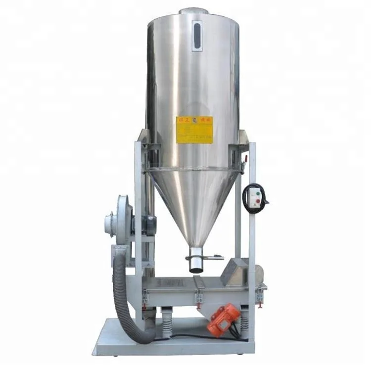 
Plastic sieve vibrating screen machine with storage silo 