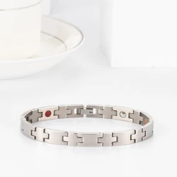 Лидер продаж в Японии, оптовая продажа, здоровый спорт, биологический тонкий простой мужской титановый германиевый браслет, магнетит