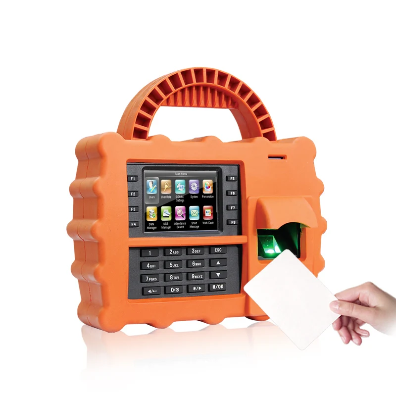 Portable  Fingerprint and RFID card Time Attendance System with New Firmware