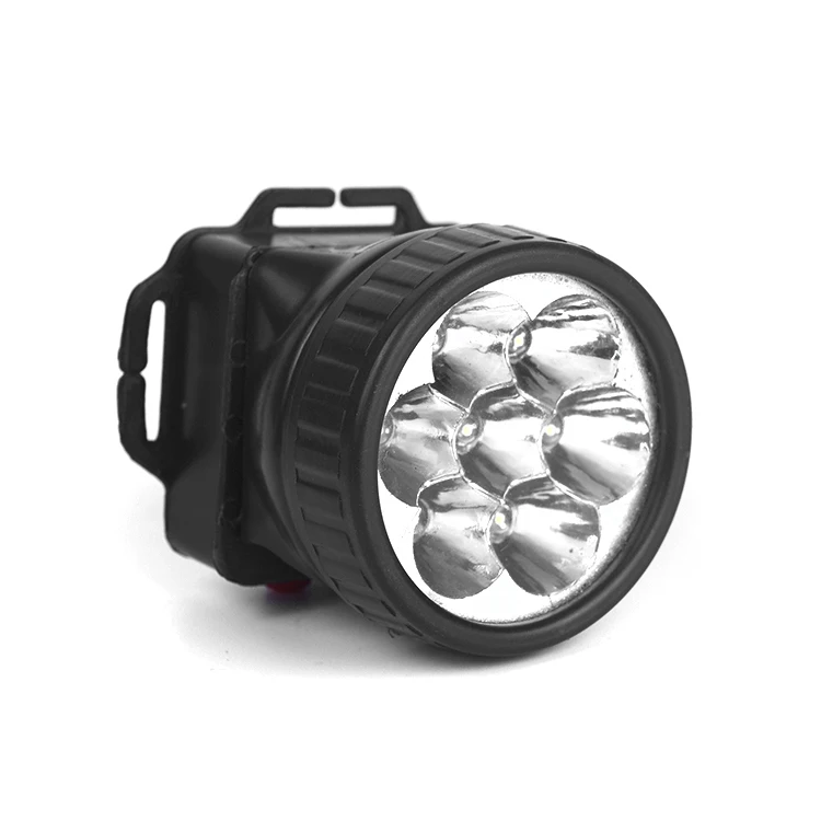 Convenience Carry Using Battery 7 LEDS Working Lights Head Lamp White light Rechargeable Head lamps Farming Fishing Under Dark