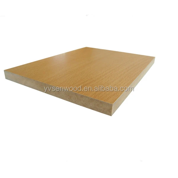 melamine wood veneer 18mm thick MDF board raw MDF sheet price