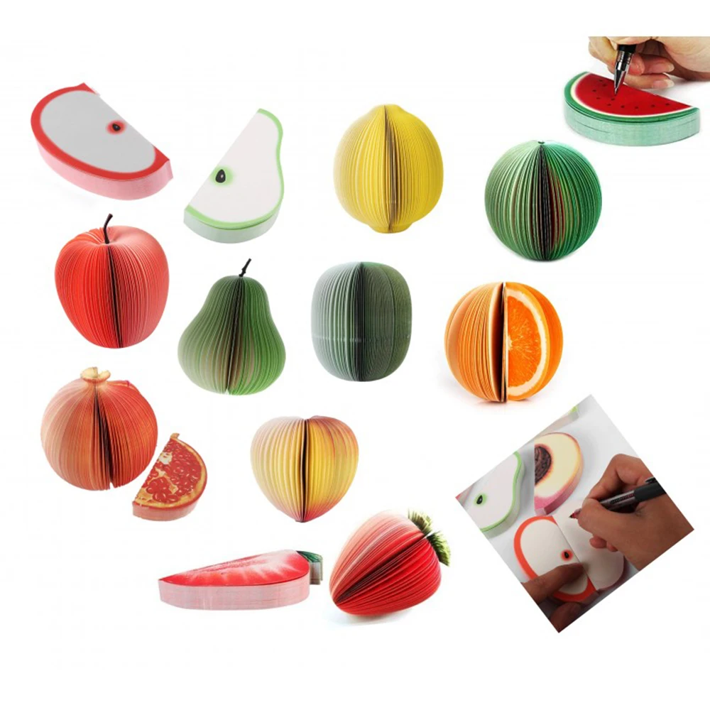 Cheap Custom Logo Sticky Note 3D Fruit And Vegetable Sticky Note Message Note