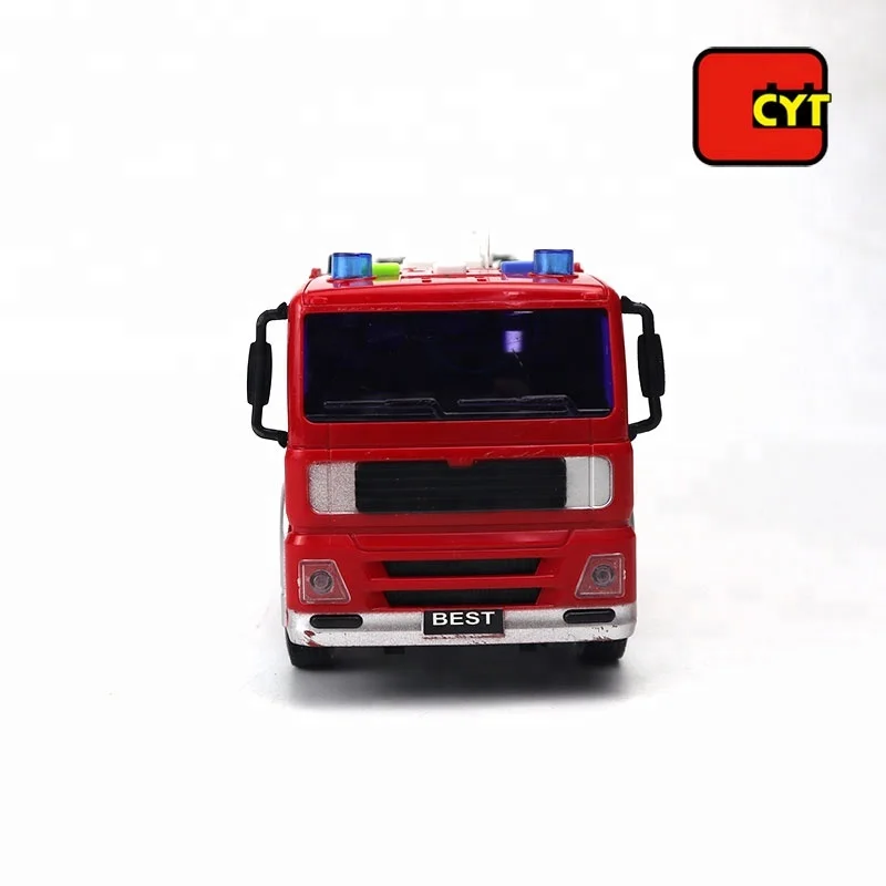 1:20 model children friction truck fire engine inertia car toy with lights