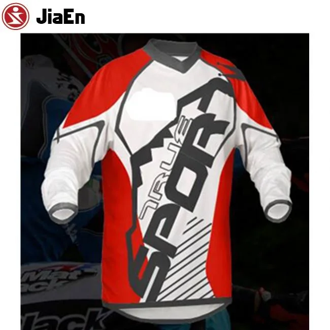 Factory Supplying Full Zipper Dryfit MTB Downhill Bicycle Jersey