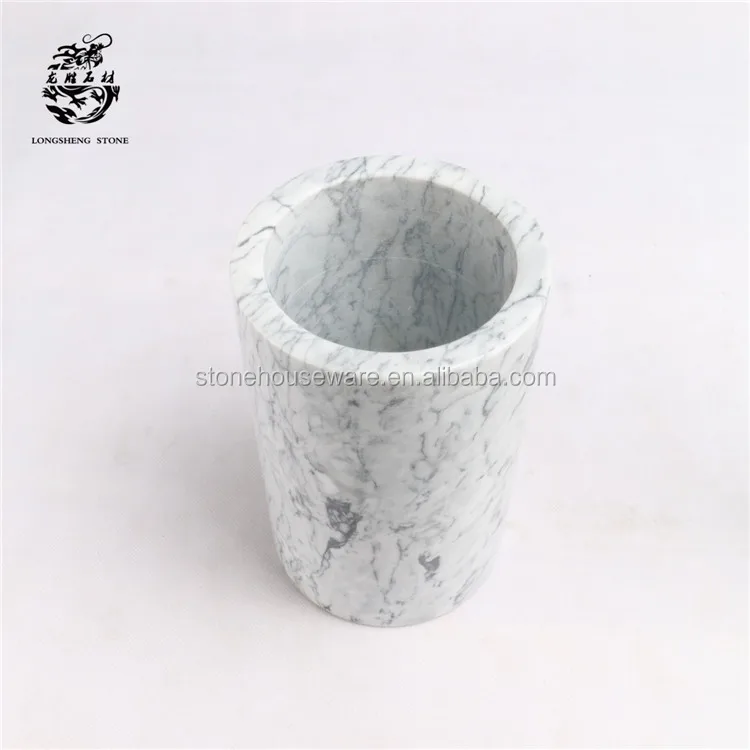 Nature Professional unique marble stone wine holder bottle ice cooler bucket chillers
