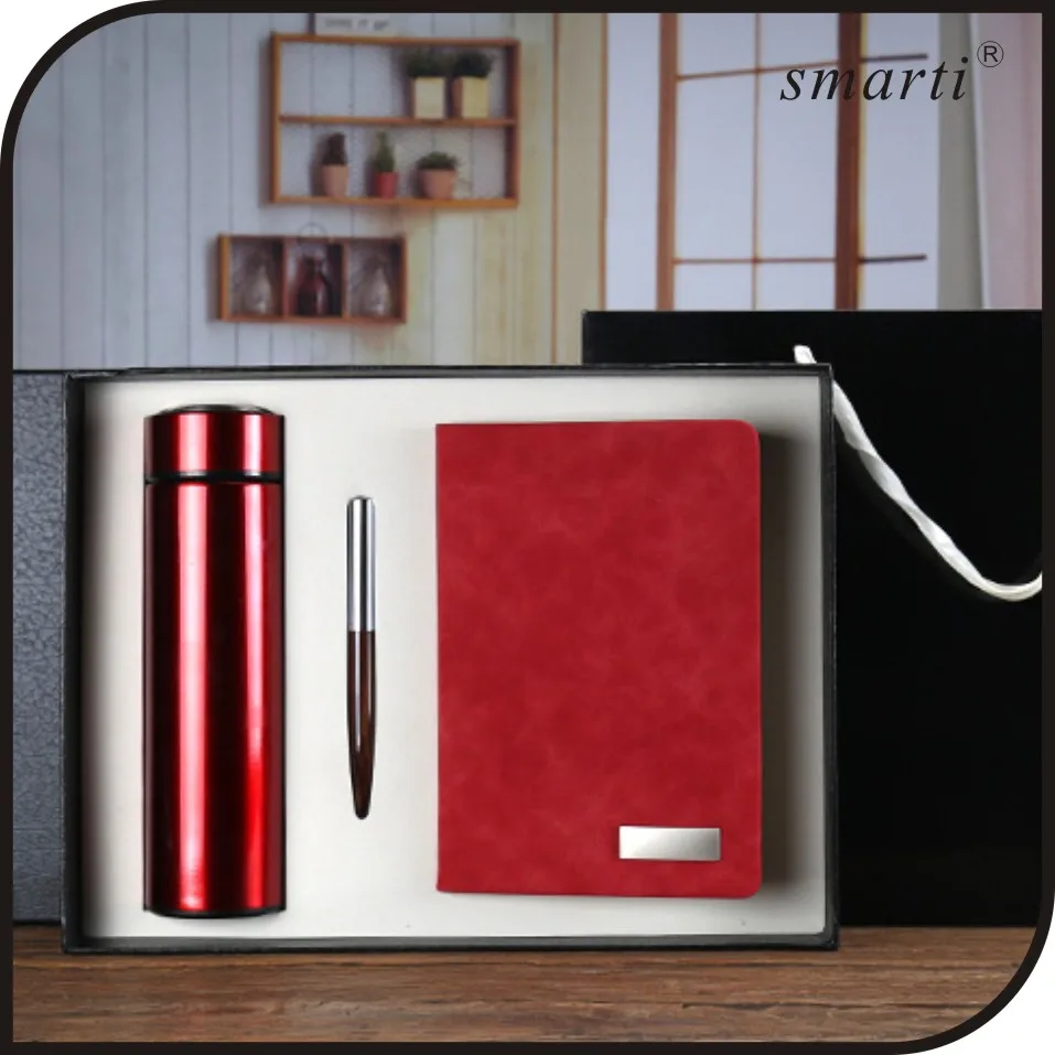 promotional notebook and mug gift set for business