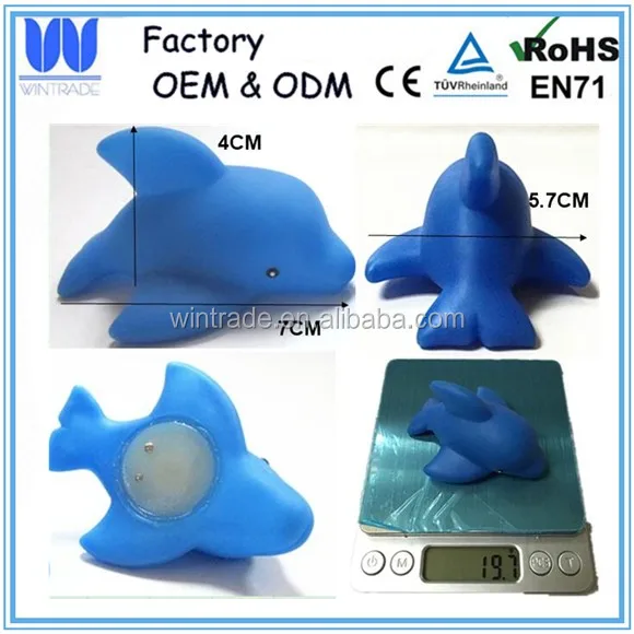 Water activated bath light floating dolphin lamp battery operated toy