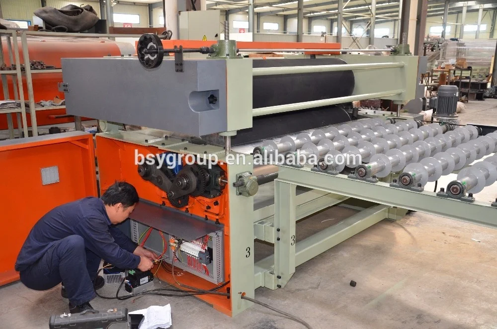 BSY 4ft 8ft Double Sided Wood Glue spreader roller machine for plywood plant