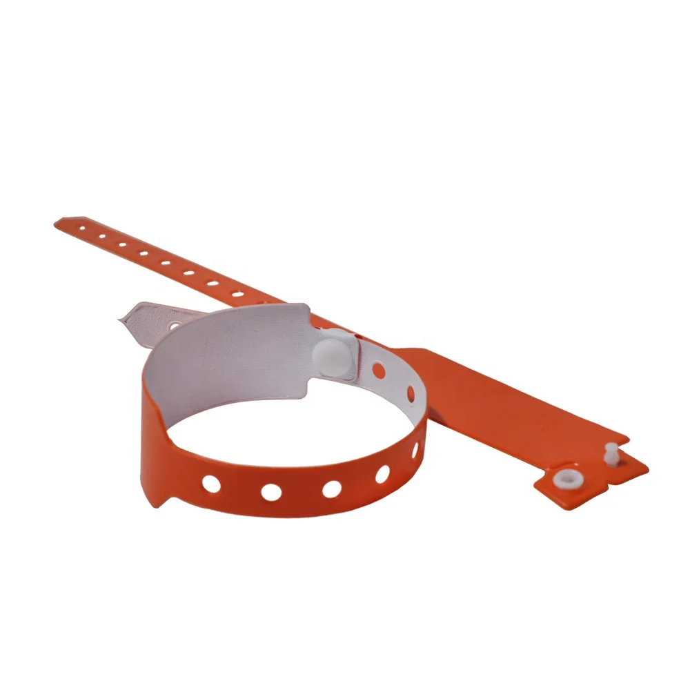 New series adjustable 25mm width plastic lock vinyl snap wristbands for carnival