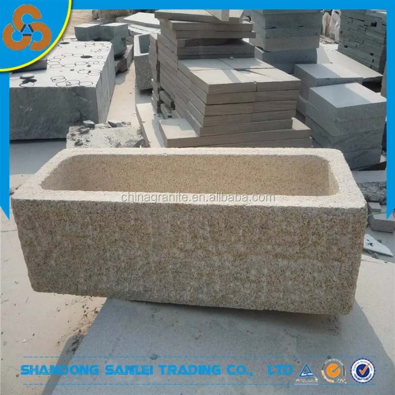 Garden decoration granite used antique water trough