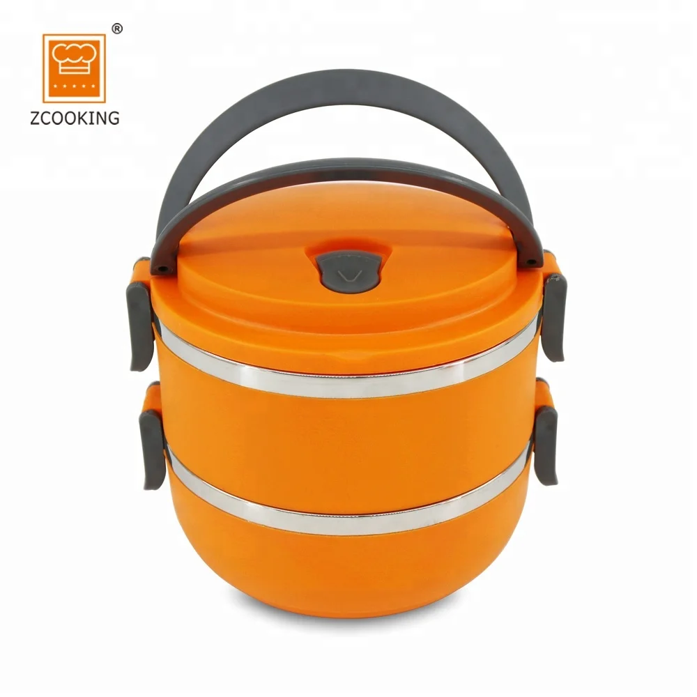 Promotional 2 Layers Stainless Steel Food Container Bento Box Lunch