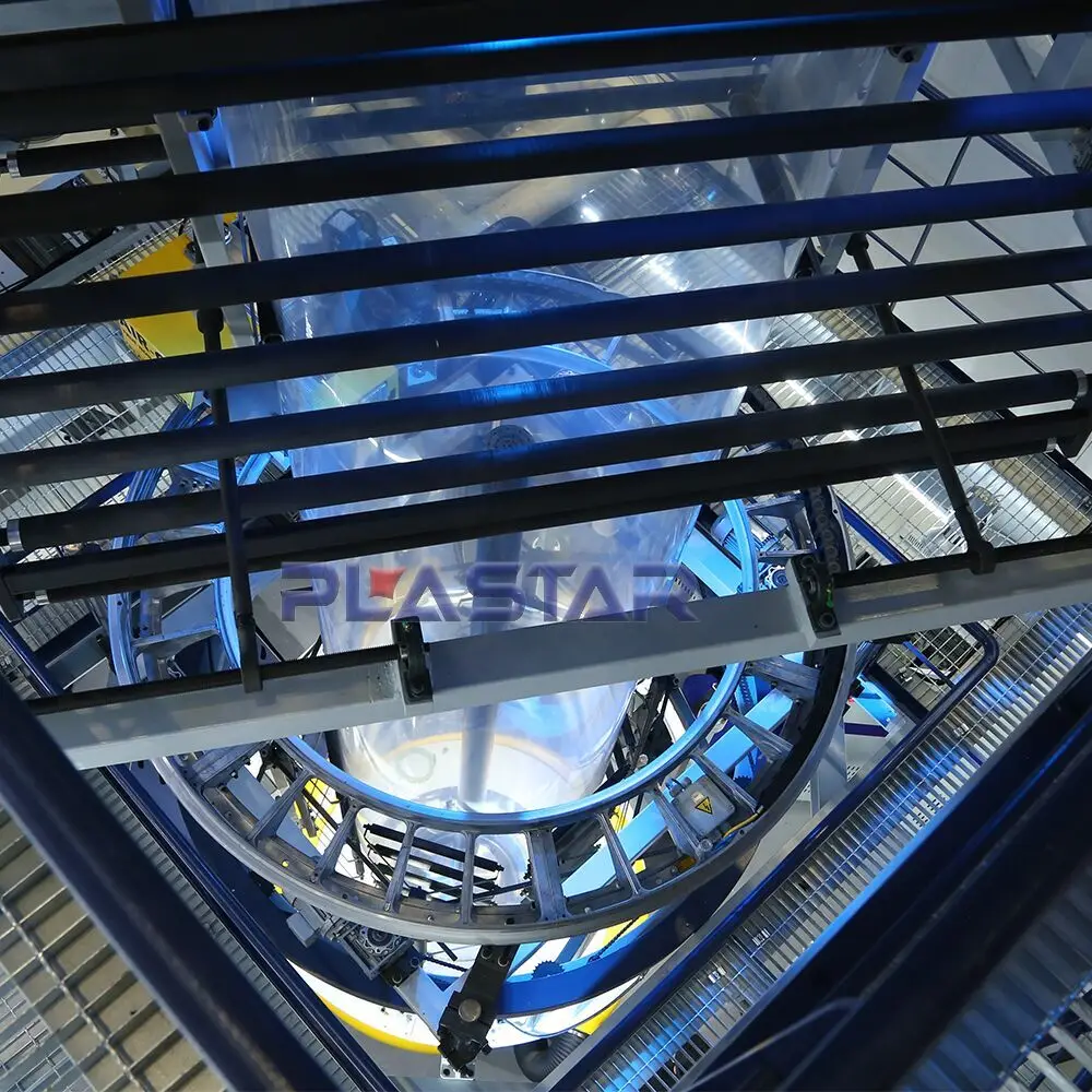 3 Layer Polyethylene Plastic Film Laminating Blowing Machine With The Auto Air Ring